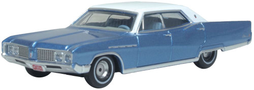 Oxford ~ HO Scale ~ 1968 Buick Electra 225 ~ Assembled ~ Medium Teal Blue Mist, Parchment ~ 87BE68002