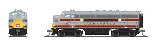 Broadway Limited ~ N Scale ~ EMD F3A ~ DCC Sound ~ Delaware, Lackawanna & Western #664 ~ 9208