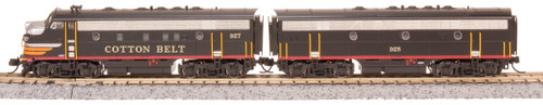 Broadway Limited ~ N Scale ~ EMD F7A-Unpowered F7B Set ~ DCC Sound ~ Cotton Belt SSW #927, 928 ~ 9250