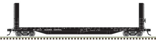 Atlas ~ HO Scale ~ 51'6" Bulkhead Flatcar ~ Ready to Run ~ Master ~ Algoma Central #2424 ~ 20007090