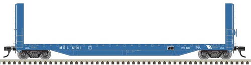 Atlas ~ HO Scale ~ Master ~ 51'6" Bulkhead Flatcar ~ Ready to Run ~ Montana Rail Link MRL #61011 ~ 20007109