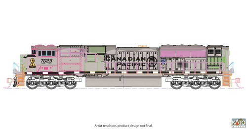 Kato ~ N Scale ~ EMD SD70ACU ~ Canadian Pacific CP #7023 ~ DC Version ~ 176-8544