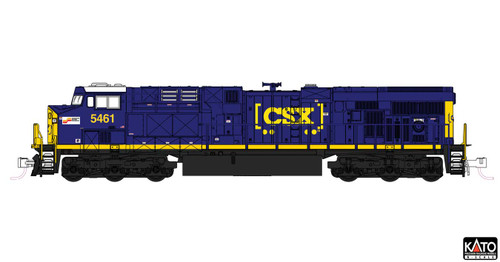 Kato ~ N Scale ~ GE ES40DC ~ CSX #5461 ~ DC Version ~ 176-8963