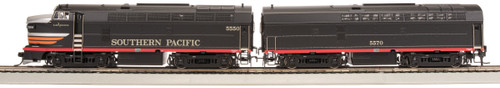 Broadway Limited ~ HO Scale ~ Baldwin RF16 Sharknose A-Unpowered B Set ~ Southern Pacific SP #5550, 5570 ~ DCC Sound ~ 7708