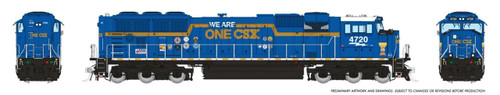 Rapido ~ HO Scale ~ SD70AC ~ CSX #4720 ~ "We Are One" Rebuild ~ DCC Sound ~ Operating Fans ~ 9048527