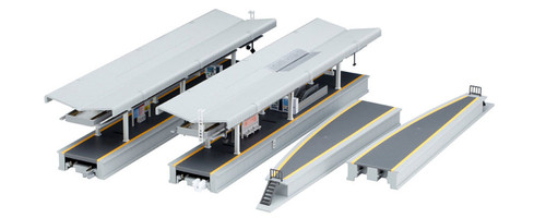 Kato ~ N Scale ~ UniTrack Suburban Island Station Platform DX ~ Set ~ 23-160