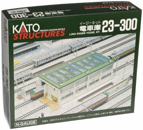 Kato ~ N Scale ~ UniTrack 2 Stall Long Engine House ~ 23-300