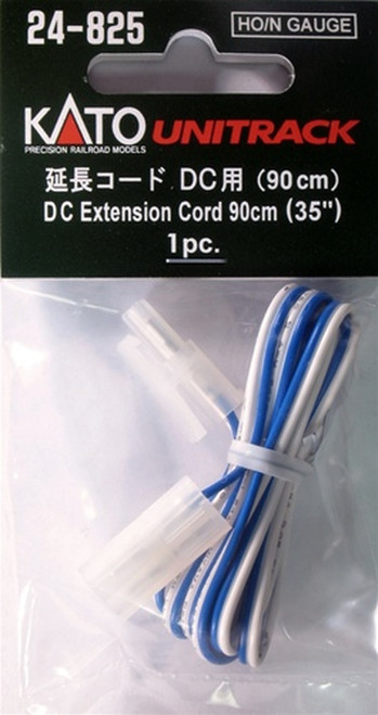 Kato ~ HO / N Scale ~ UniTrack DC Extension Cord ~ (1 pc) ~ 24-825