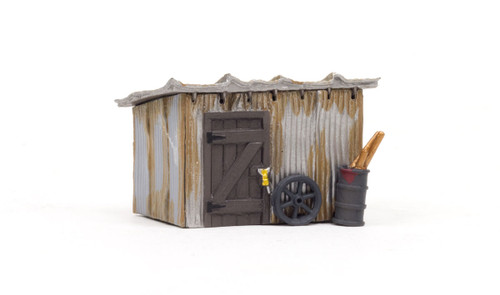 Woodland Scenics ~ HO Scale ~ Built and Ready Tin Shack ~ BR5056