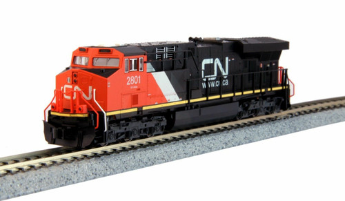 Kato ~ N Scale ~ Canadian National ~ ES44AC #2801 ~ 176-8926