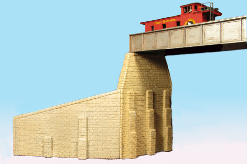 Monroe Models ~ HO Scale ~ Cut Stone Bridge Abutment (2 pcs) ~ 100