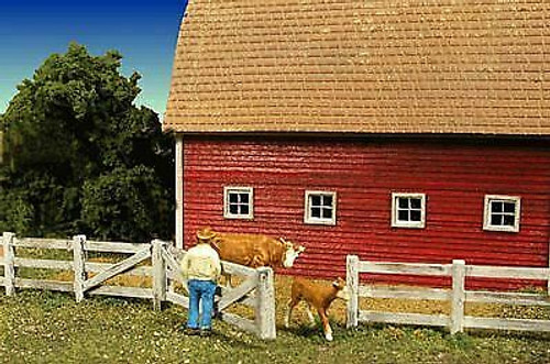 Monroe Models ~ HO Scale ~ Barn Yard Yard Fence Laser Kit ~ #2310