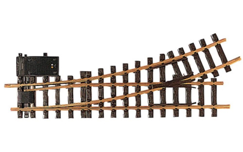 LGB G Scale Left Electric Turnout, R3, 22.5° (1 pc) 16150