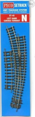 Peco ~ N Scale ~ Code 80 ~ Right Hand Curved ~ Turnout Switch