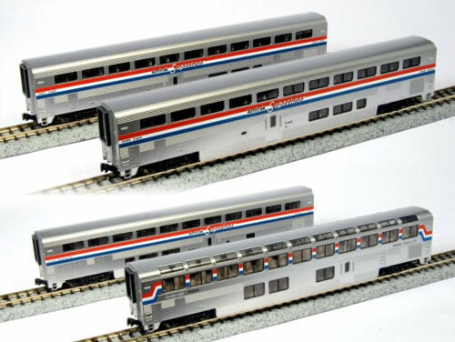 Kato ~ N Scale ~ Amtrak Superliner ~ 4 Cars ~ Set B Phase III ~ 1063518