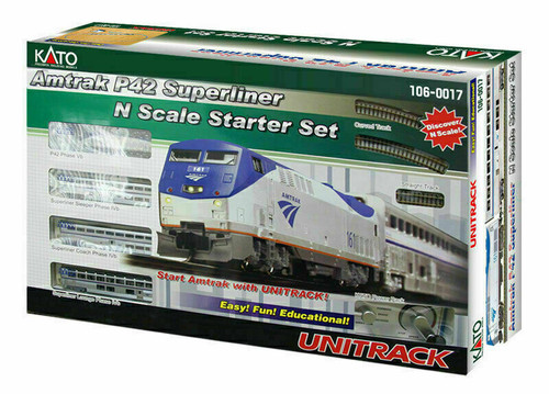 Kato ~ N Scale ~ Amtrak P42 Superliner Phase IVB Starter Set ~ 106-0017