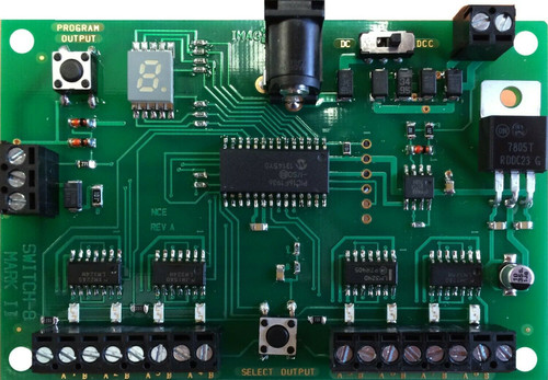 NCE ~ Switch8-Mk2 ~ Accessory Decoder ~ Controls 8 Tortoise / Cobalt ~ 5240151