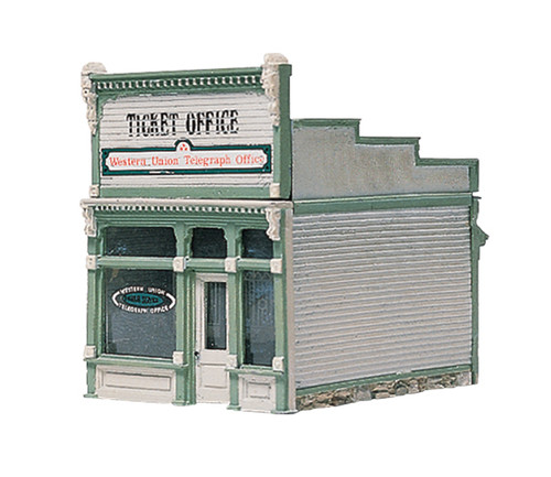 Woodland Scenics ~ HO Scale Building ~ Ticket Office Kit ~ D222