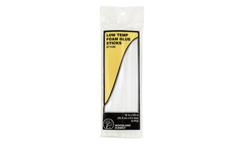 Woodland Scenics ~ Low Temp Foam Glue Sticks (10) ~ ST1446