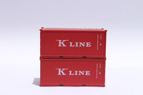 Jacksonville Terminal Company ~ N Scale ~ 20' Standard Height Containers K-Line ~205311