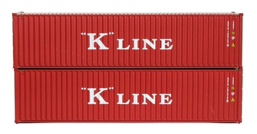 Jacksonville Terminal JTC ~ N Scale ~ 40' High Cube Containers, K-Line (2) ~ 405099