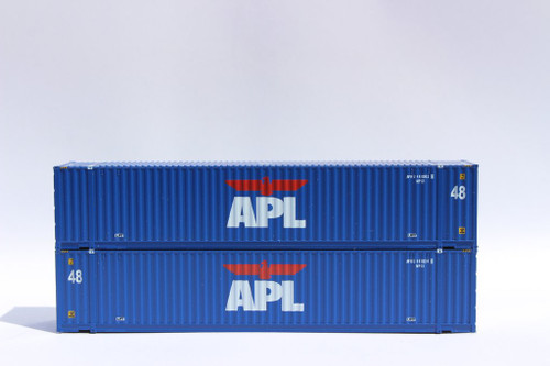 Jacksonville Terminal JTC ~ N Scale ~ 48' High Cube 3-42-3 Container Set APL (2) ~ 485004