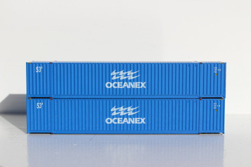 Jacksonville Terminal JTC ~ N Scale ~ OCEANEX 53' HIGH CUBE 6-42-6 Corrugated Containers ~ 535010