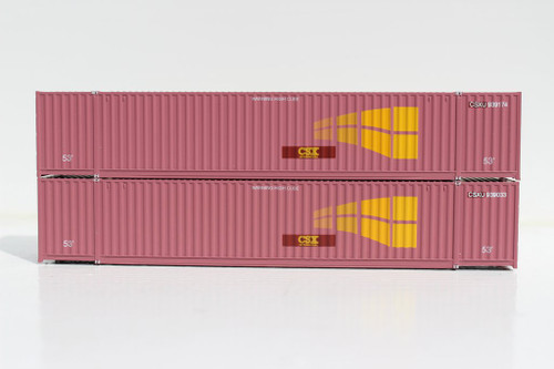 Jacksonville Terminal JTC ~ N Scale ~ CSX (ex-STAX) Intermodal 53' HC 6-42-6 Containers ~ 535017