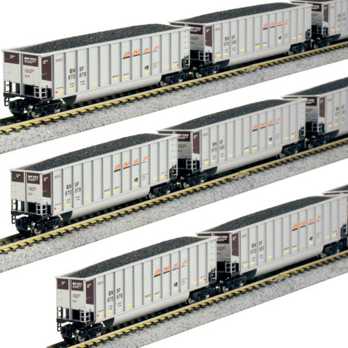 Kato ~ N Scale ~ Bethgon Coalporter ~ 8 Car Set ~ BNSF ~ 106-4628