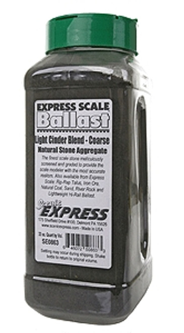 Scenic Express Natural Cinder (May Contain Magnetic Particles) Light Coarse (1 Quart) ~0863