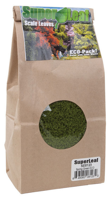 Scenic Express ~ SuperLeaf Scale Model Leaf Flake ~ ECO-Pak 24oz ~ Spring Green ~ 6123