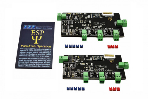 DCCconcepts ~ ESP Wireless Operation ~ 2x 3 Output DCC Transmitter ~ 2 Pieces ~ DCC-ESPS.6