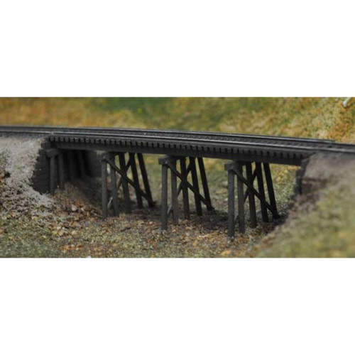 Blair Line ~ N Scale ~ Wood Trestle Straight/Curved ~ 067