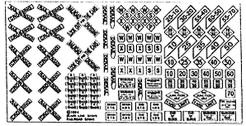 Blair Line ~ HO Scale ~ Railroad Signs ~ 101 Blair Line ~ HO Scale ~ Railroad Signs ~ 101