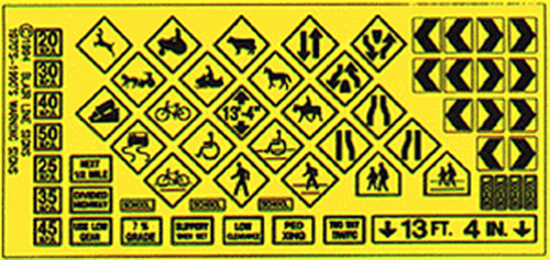 Blair Line ~ HO Scale ~ Warning Signs #1 ~ 105