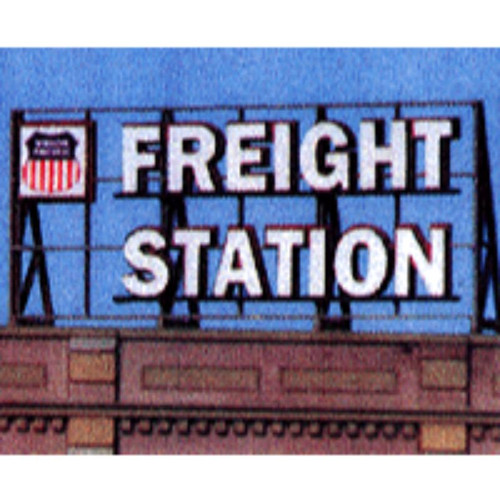 Blair Line ~ Z, N, HO Scale ~ Freight Station Laser-Cut Wood Billboard Kit ~ 1503