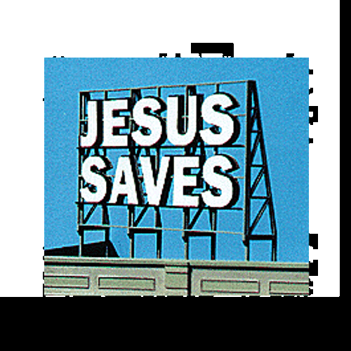 Blair Line ~ Z, N, HO Jesus Saves Laser-Cut Billboard Kit ~ 1507