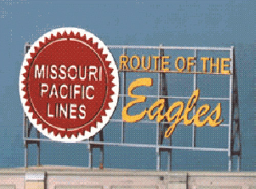 Blair Line ~ Z/N/HO Scale ~ MOPAC Eagles Billboard ~ 1530 Blair Line ~ Z/N/HO Scale ~ MOPAC Eagles Billboard ~ 1530