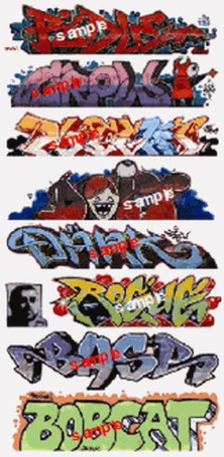 Blair Line ~ HO Scale ~ Graffiti Decals Set #9 ~ 2258