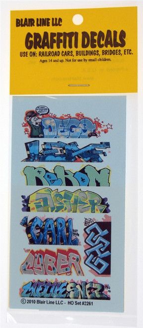 Blair Line ~ HO Scale ~ Graffiti Decals Mega Set #12 ~ 2261