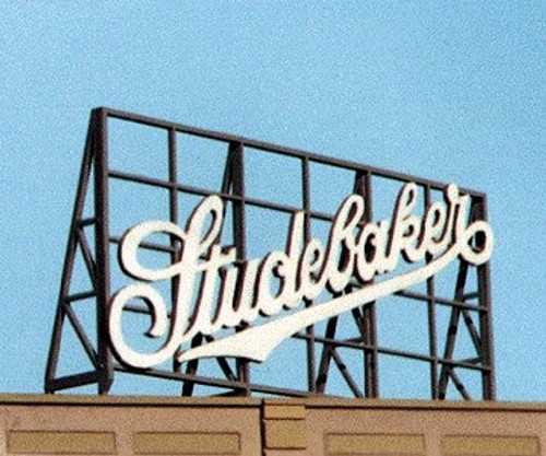 Blair Line ~  HO/S/O Scale ~ Studebaker Laser-Cut Billboard Sign Kit ~ 2513