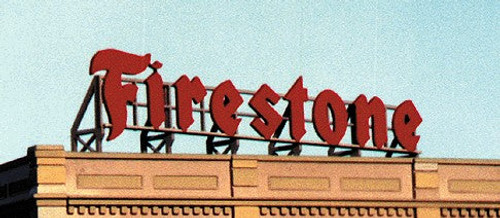 Blair Line ~ HO/S/O Scale ~ Firestone Laser-Cut Billboard Kit ~ 2514