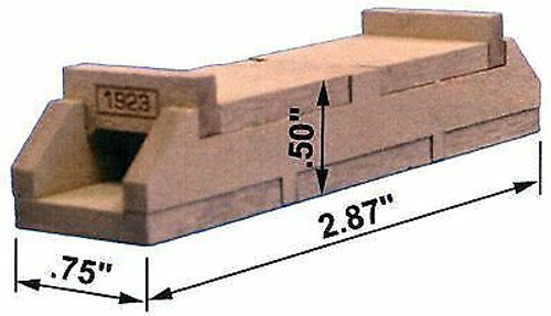 Blair Line ~ HO Scale ~ Concrete Culvert Kit .75X.5X2.9 ~ 2808