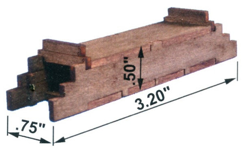 Blair Line ~ HO Scale ~  1/2" Tall Single Track Wood Box Culvert Kit ~ 2809