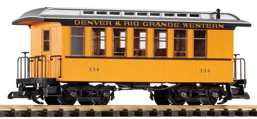 PIKO ~ Denver & Rio Grande Western (D&RGW) Wood Coach, NEW #334 ~ 38600