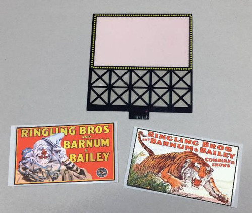 Miller Engineering ~ HO or N Scale ~ Circus Animated Billboard ~ 442952