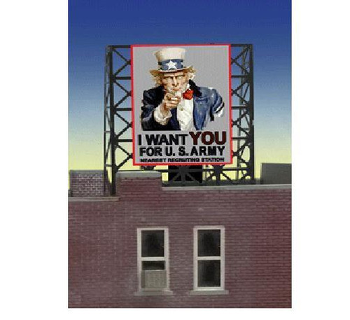 Miller Engineering ~ Rooftop Sign Uncle Sam ~ 339005