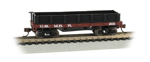 Bachmann ~ N Scale ~ U.S. Military Railroad - Old-Time Gondola ~ 15454