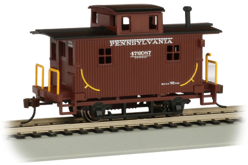 Bachmann ~ HO Scale ~ Pennsylvania #476087 - Old-Time Bobber Caboose ~ 18402