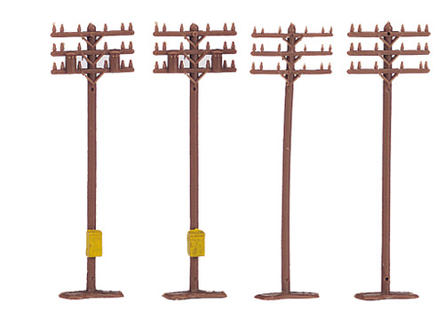 Bachmann ~ N Scale ~ Telephone Poles (12 pieces) ~ 42506